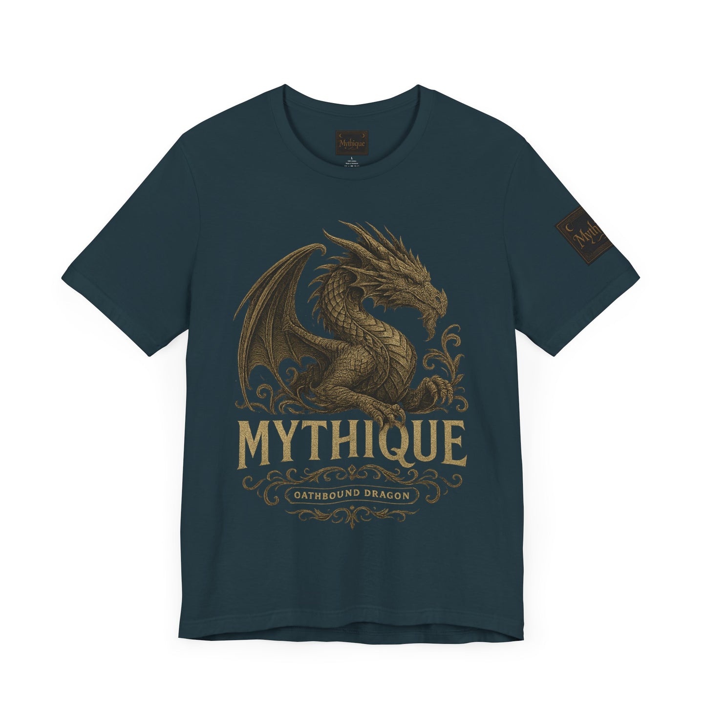 Gold Oathbound Dragon Unisex Tee - Wear Your Legend