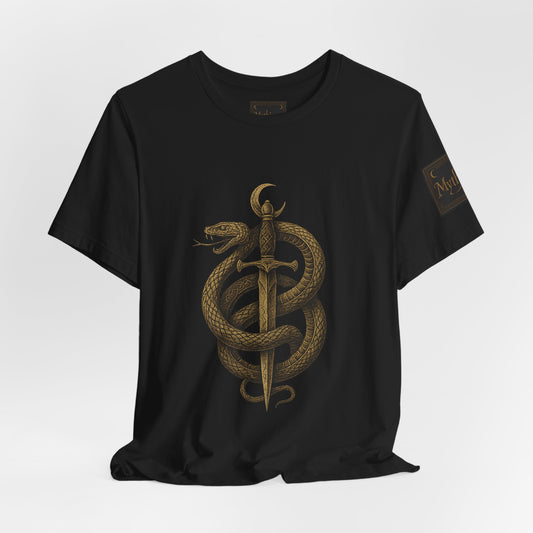Gold Sword & Snake Unisex Tee - Wear Your Legend