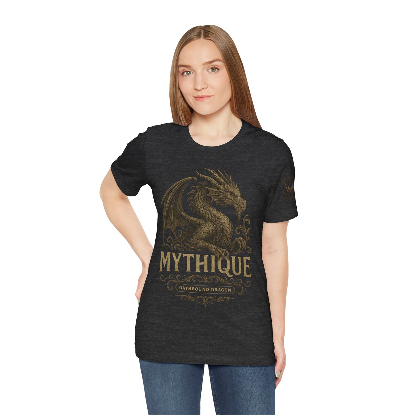 Gold Oathbound Dragon Unisex Tee - Wear Your Legend