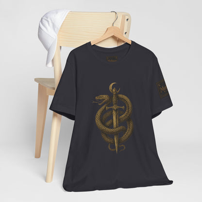 Gold Sword & Snake Unisex Tee - Wear Your Legend