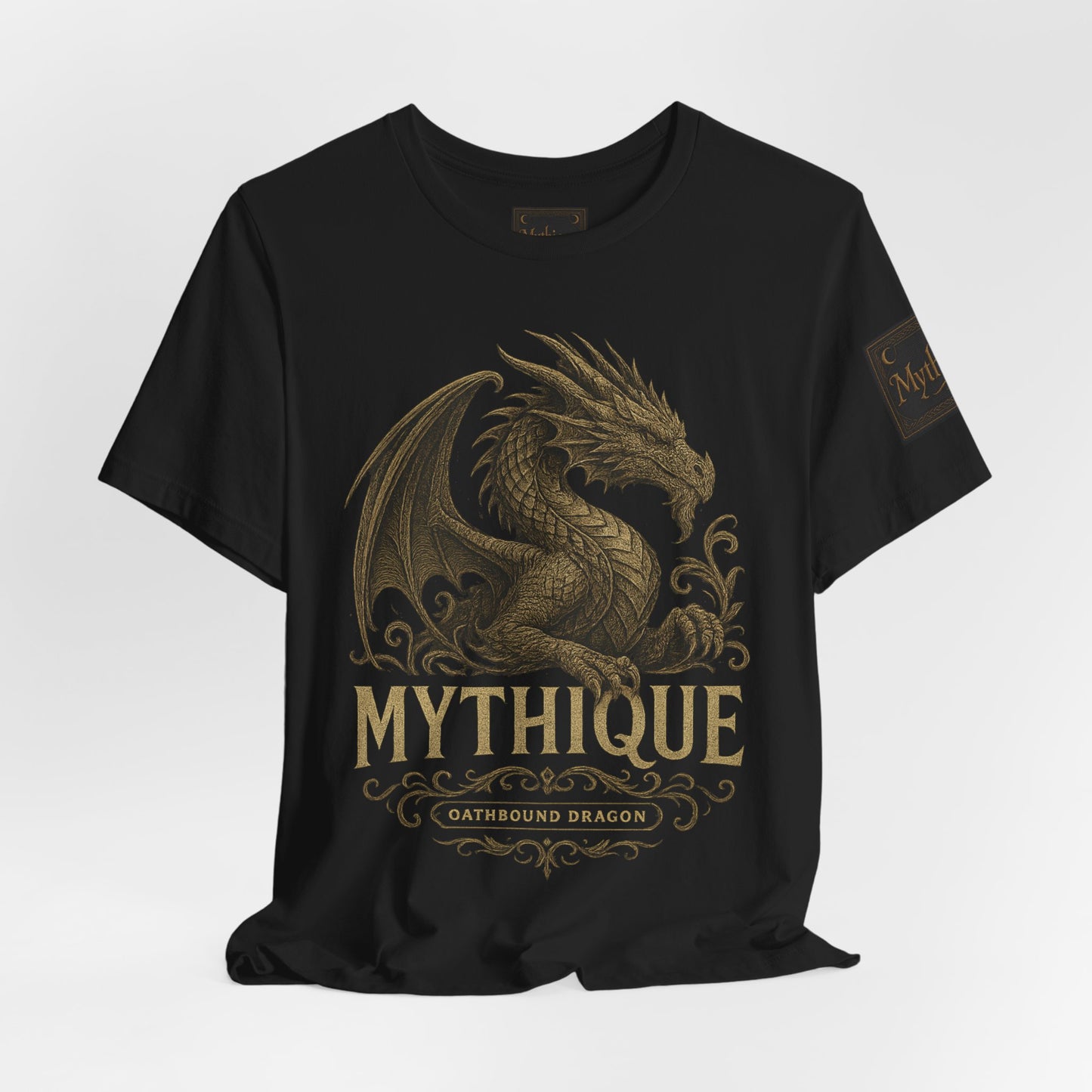 Gold Oathbound Dragon Unisex Tee - Wear Your Legend