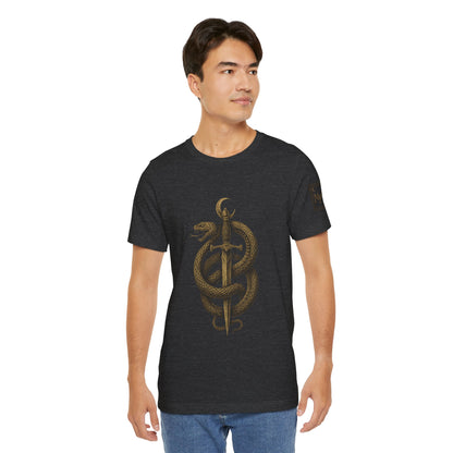Gold Sword & Snake Unisex Tee - Wear Your Legend